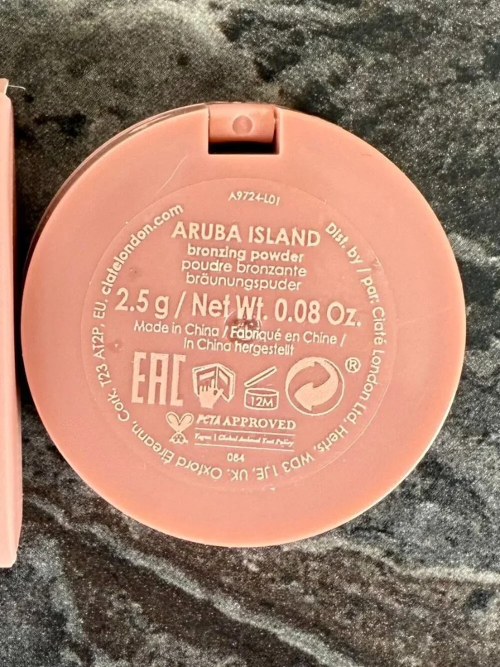 Ciate London Brazilian Glow Bronzer Aruba Island Travel Size Vegan